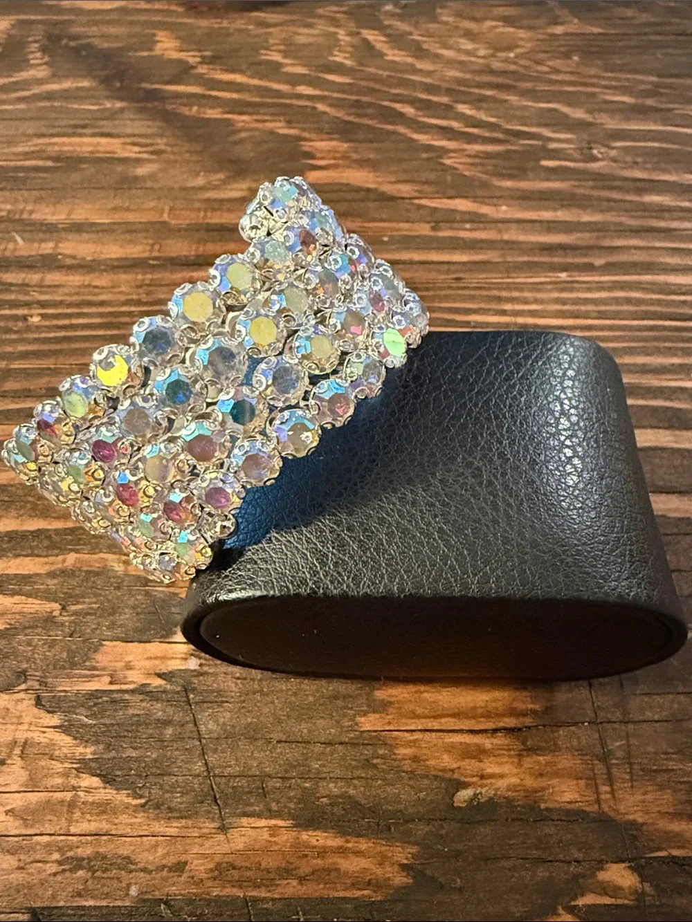 Sparkly Rhinestone Bracelet Bangle Cuff Glamorous Statement Jewelry